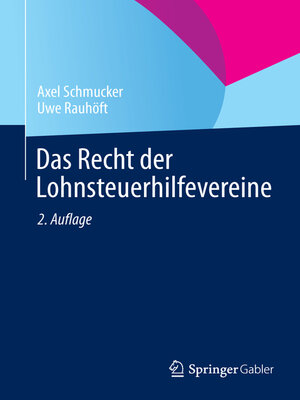cover image of Das Recht der Lohnsteuerhilfevereine
